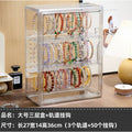 Shopclassyshop Dust-proof Crystal Diy Bracelet Storage Box Bangle Jewelry Keychain Pendant Collection and Display