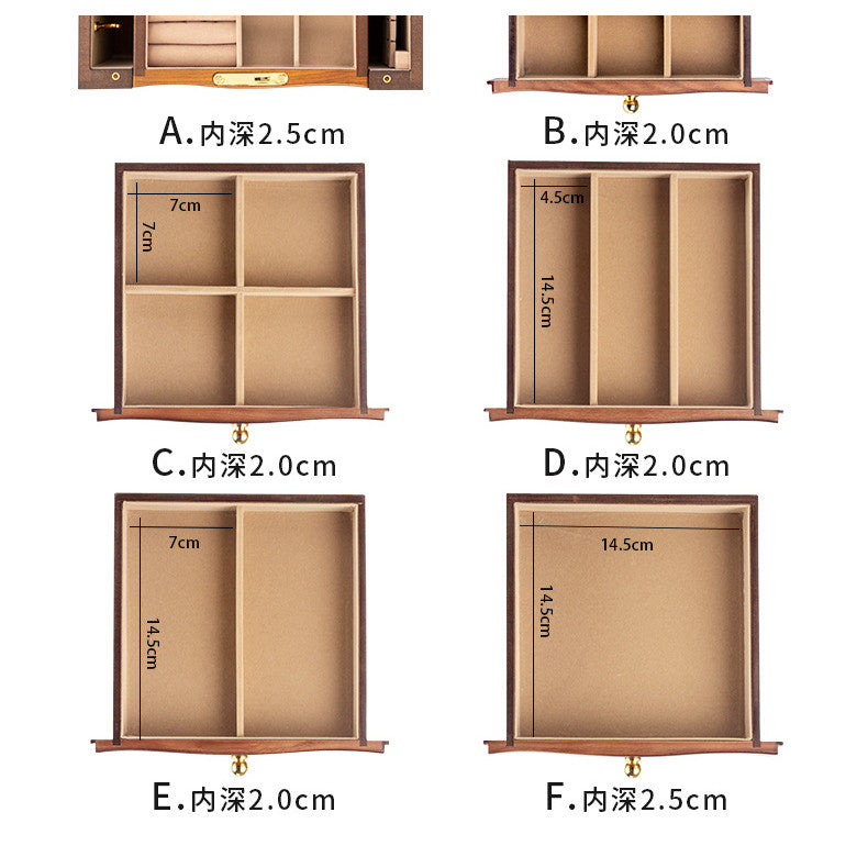 Shopclassyshop Solid Imported pine wood jewelry organizer box with full lock capacity multifunctional jewelry box