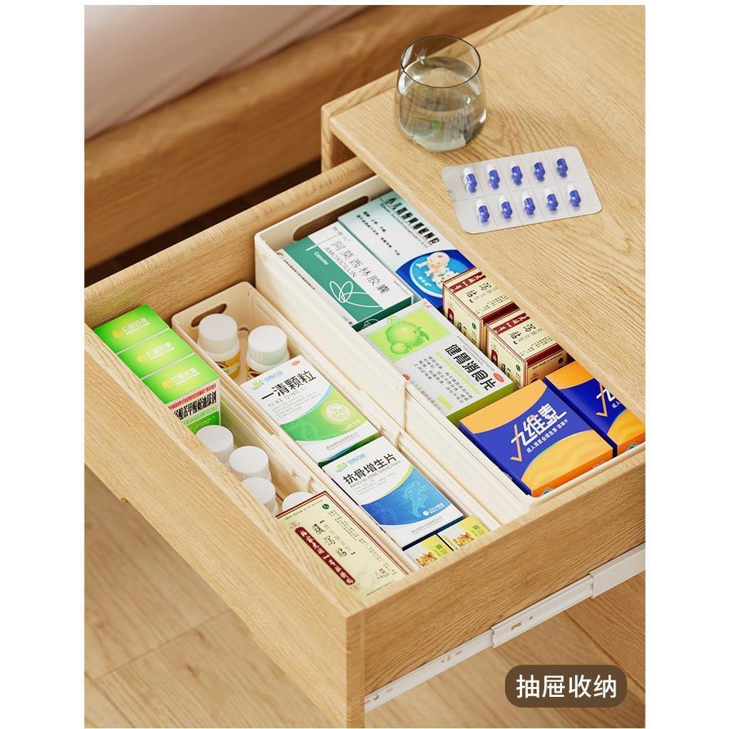 Shopclassyshop Cabinet storage box extendable tabletop organizer for snacks/kitchen deep cabinet right-angle storage box