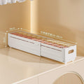 Shopclassyshop Cabinet storage box extendable tabletop organizer for snacks/kitchen deep cabinet right-angle storage box