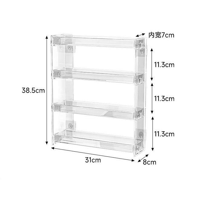 Shopclassyshop Transparent Acrylic Wall-Mounted  Multi-Layer Blind Box Storage Display Rack Figures display Storage Rack