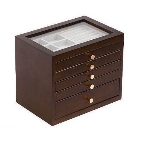 Shopclassyshop Solid walnut wood jewelry organizer box large capacity multifunctional jewelry Organizer  box