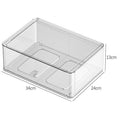 Shopclassyshop Clear Drawer with handle stackable Medicine storage box household personal drawer organizer wardrobe box