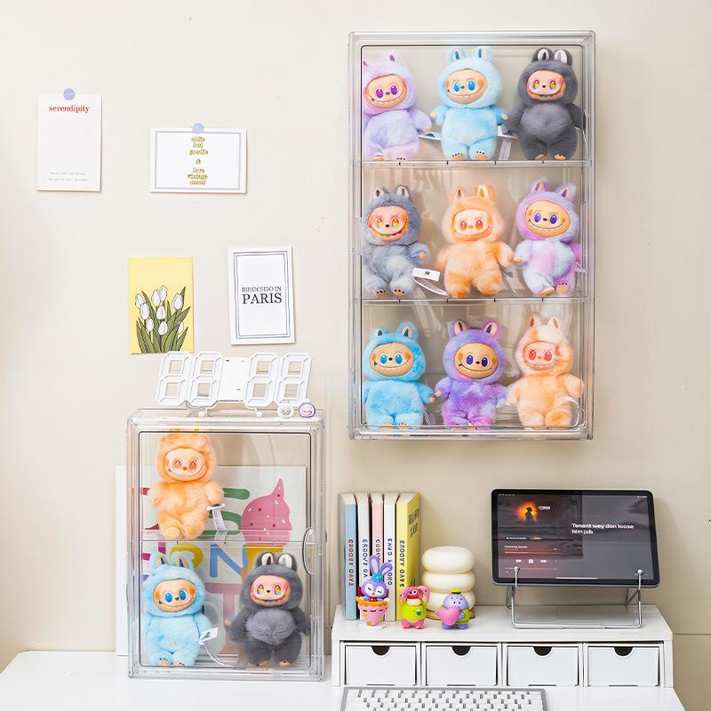Shopclassyshop 60CM Extra Big Wall-mounted stackable Popmart Display Box Toys Pop Mart Doll Figures Storage Box Hanging