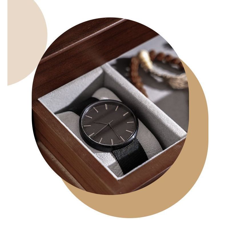 Shopclassyshop Solid walnut wood jewelry organizer box large capacity multifunctional jewelry Organizer  box