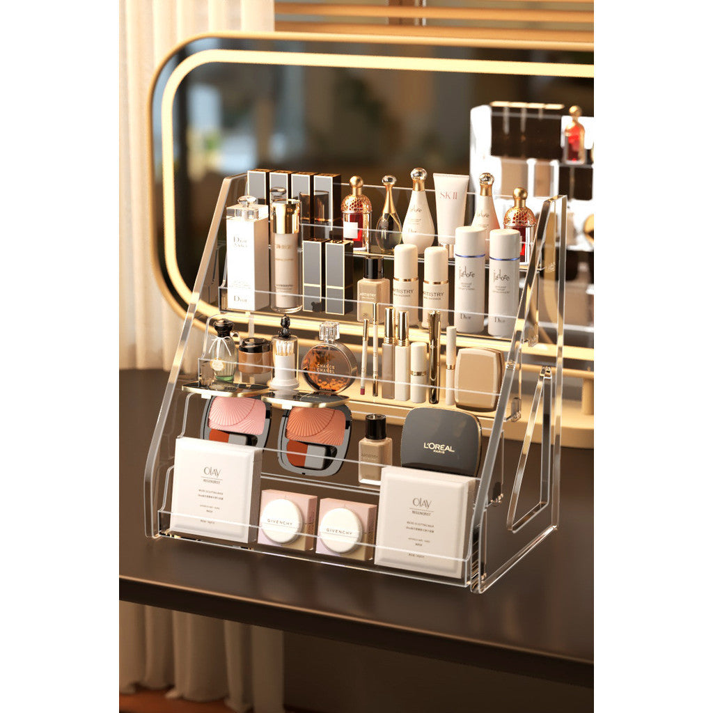 Shopclassyshop Lipstick eyeshadow palette storage large-capacity acrylic display rack makeup cosmetics desktop display