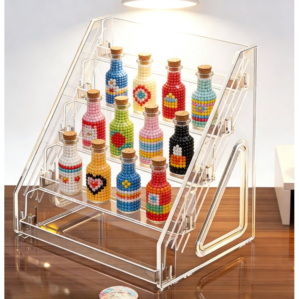 Shopclassyshop Lipstick eyeshadow palette storage large-capacity acrylic display rack makeup cosmetics desktop display