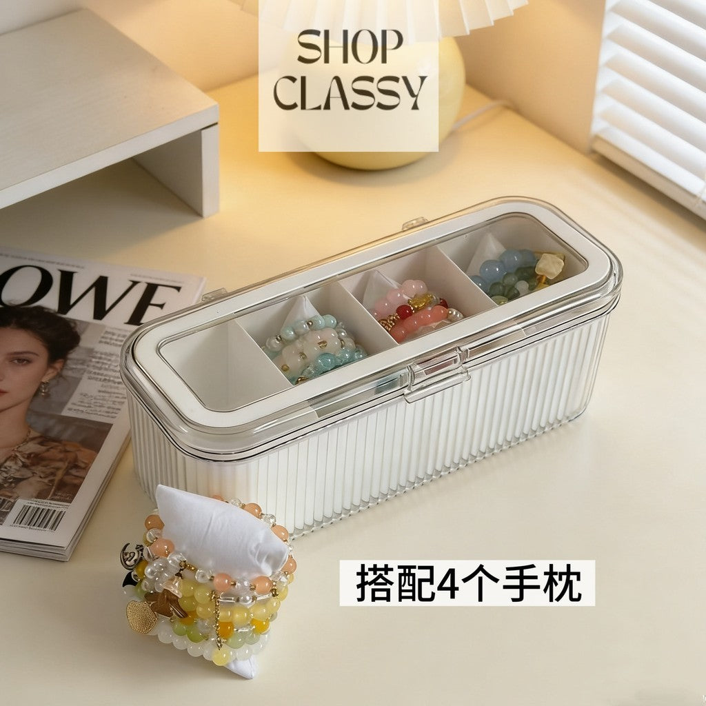 Shopclassyshop Dust-proof crystal bracelet box bracelet Organizer display watch storage jewelry box bangle storage