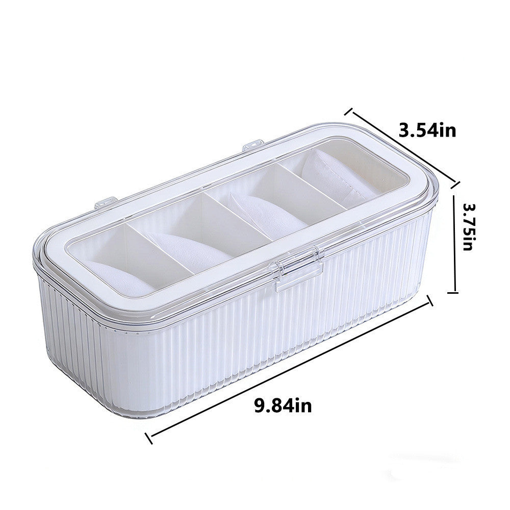 Shopclassyshop Dust-proof crystal bracelet box bracelet Organizer display watch storage jewelry box bangle storage