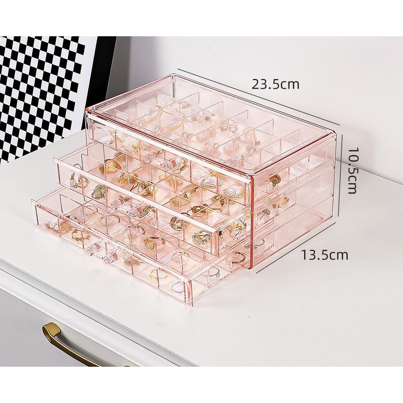 Shopclassyshop 72slot jewelry box Nail art multi-layer drawer diamond box nail sequins storage jewelry accessory box