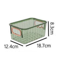 Shopclassyshop Transparent Dustproof Storage Box with Lid Large Capacity Desktop Cosmetic Organizer Storage Box