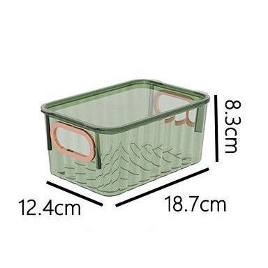 Shopclassyshop Transparent Dustproof Storage Box with Lid Large Capacity Desktop Cosmetic Organizer Storage Box