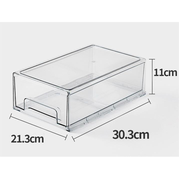 Shopclassyshop large capacity cosmetics organizer Drawer-type mask storage box desktop skincare product organizer