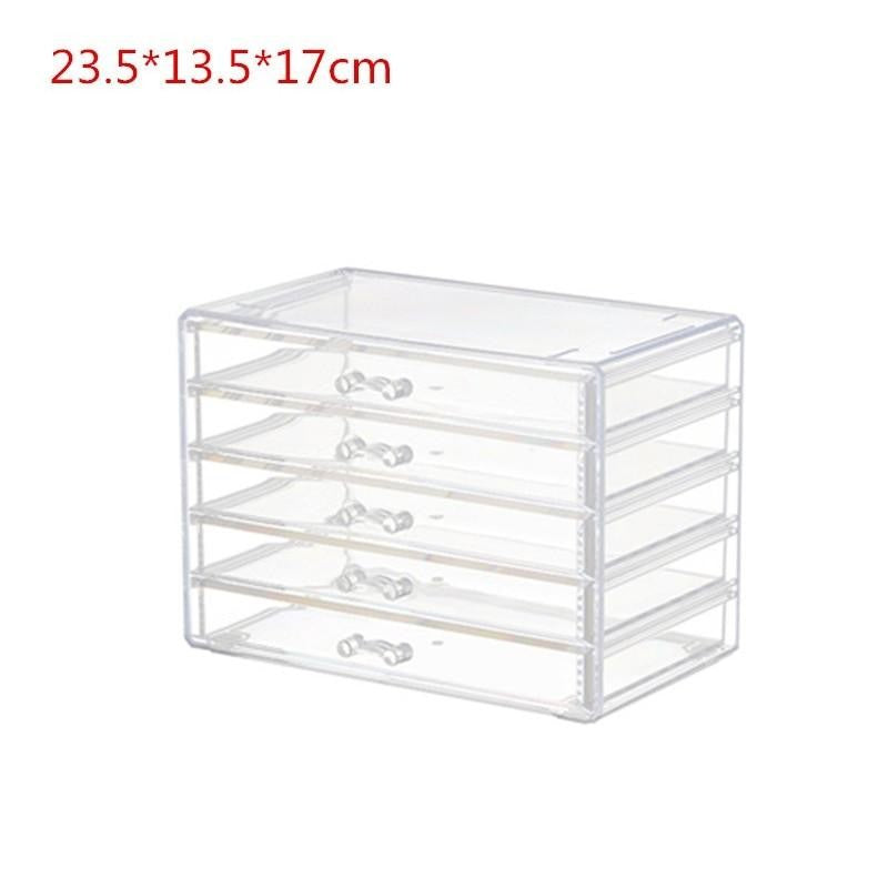Shopclassyhsop Full Clear Stackable Capacity Colored Pencils and Drawing Pens Storage Box Lipstick Mascara organizer