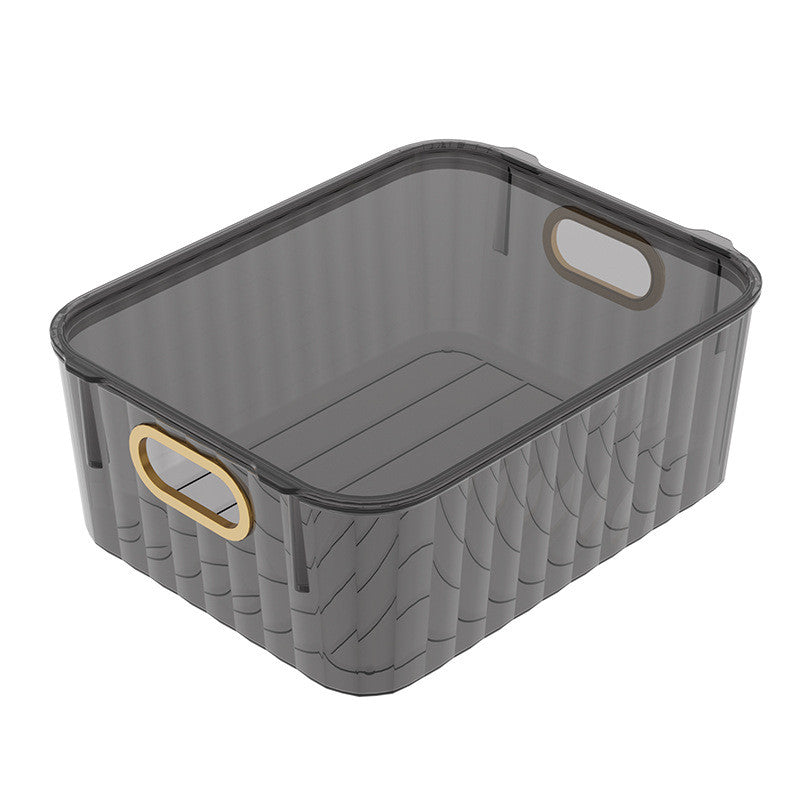 Shopclassyshop Transparent Dustproof Storage Box with Lid Large Capacity Desktop Cosmetic Organizer Storage Box