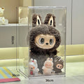 Shopclassyshop Acrylic Box & Rotating hanging Rack labubu pendents display stackable Magnetic door