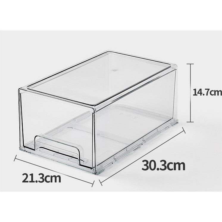 Shopclassyshop large capacity cosmetics organizer Drawer-type mask storage box desktop skincare product organizer