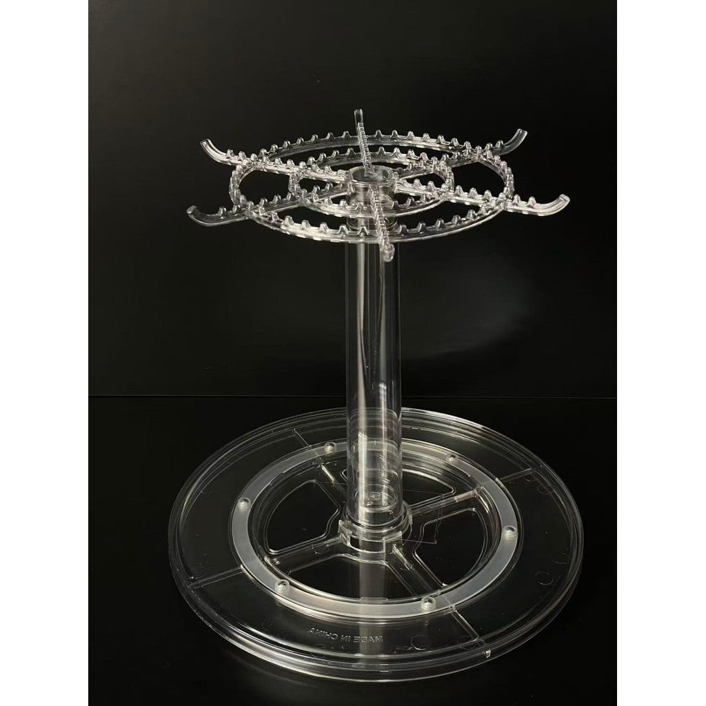 Shopclassyshop Acrylic Box & Rotating hanging Rack labubu pendents display stackable Magnetic door