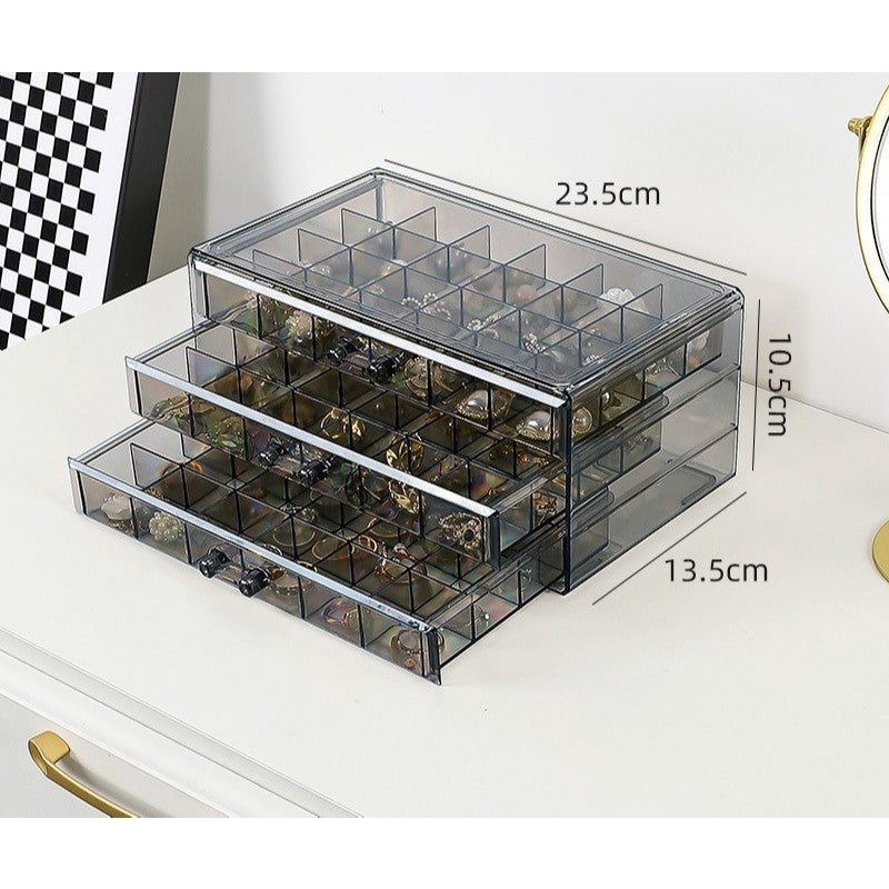 Shopclassyshop 72slot jewelry box Nail art multi-layer drawer diamond box nail sequins storage jewelry accessory box