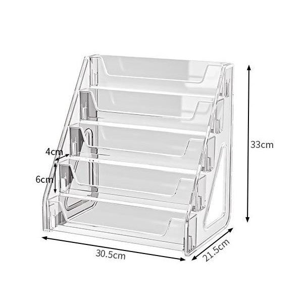 Shopclassyshop Transparent rack acrylic tiered vanity table desktop sunglasses organizer Display stand