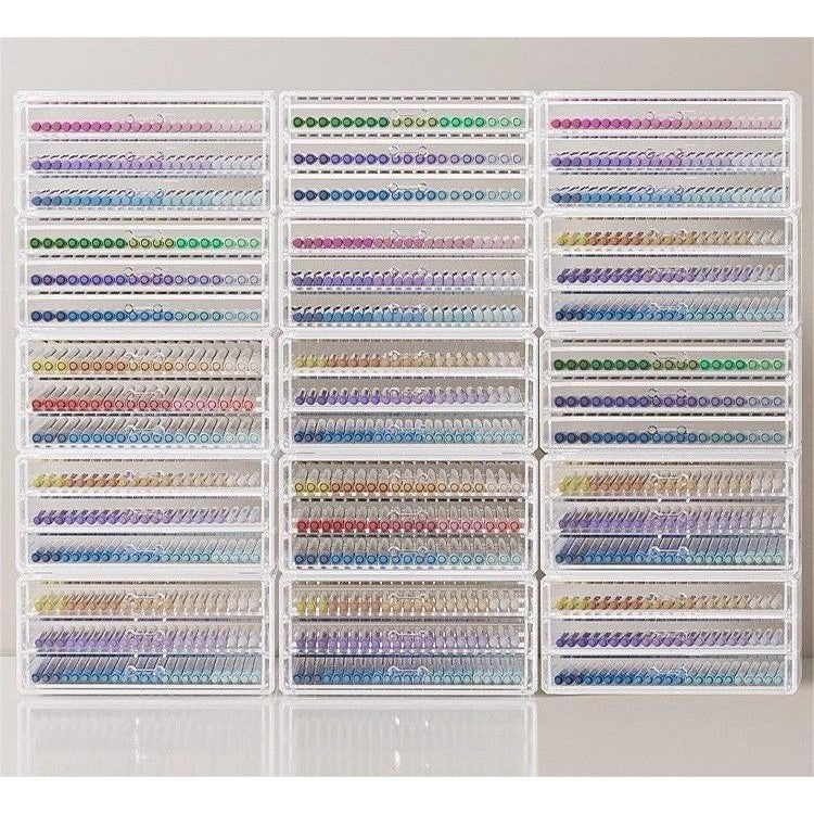 Shopclassyhsop Full Clear Stackable Capacity Colored Pencils and Drawing Pens Storage Box Lipstick Mascara organizer