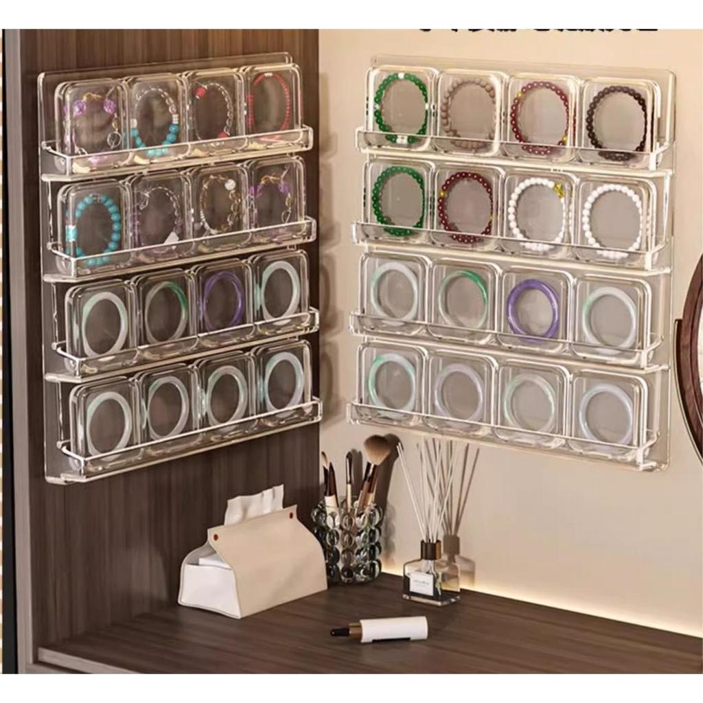 Shopclassyshop Multi-layer wall-mounted display rack for armor nail no-drill display rack, nail salon nail storage rack