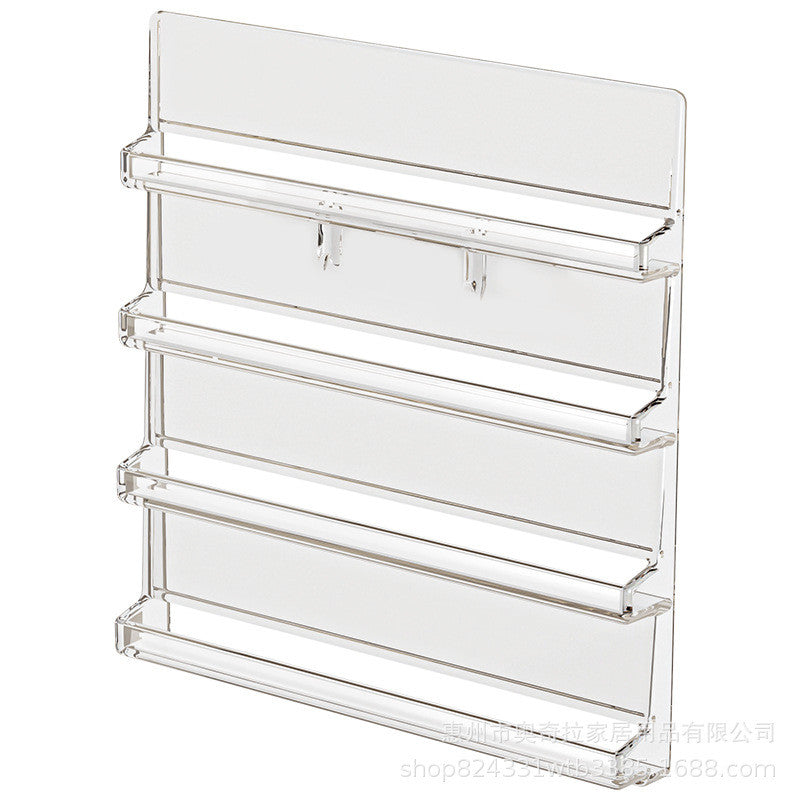 Shopclassyshop Multi-layer wall-mounted display rack for armor nail no-drill display rack, nail salon nail storage rack