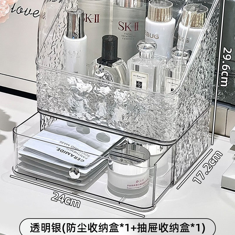 Shopclassyshop High-end storage cabinet makeup organizer box desktop vanity large-capacity lipstick skincare products
