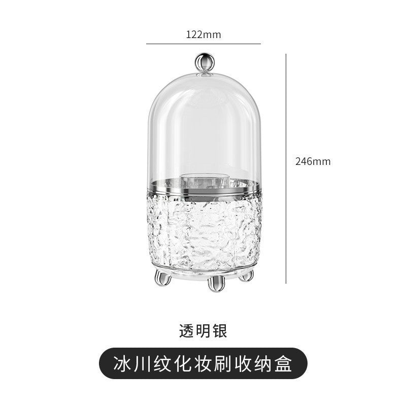 Shopclassyshop premium Dustproof 360° Rotating Makeup Brush and Cosmetic Storage Holder Brush organizer