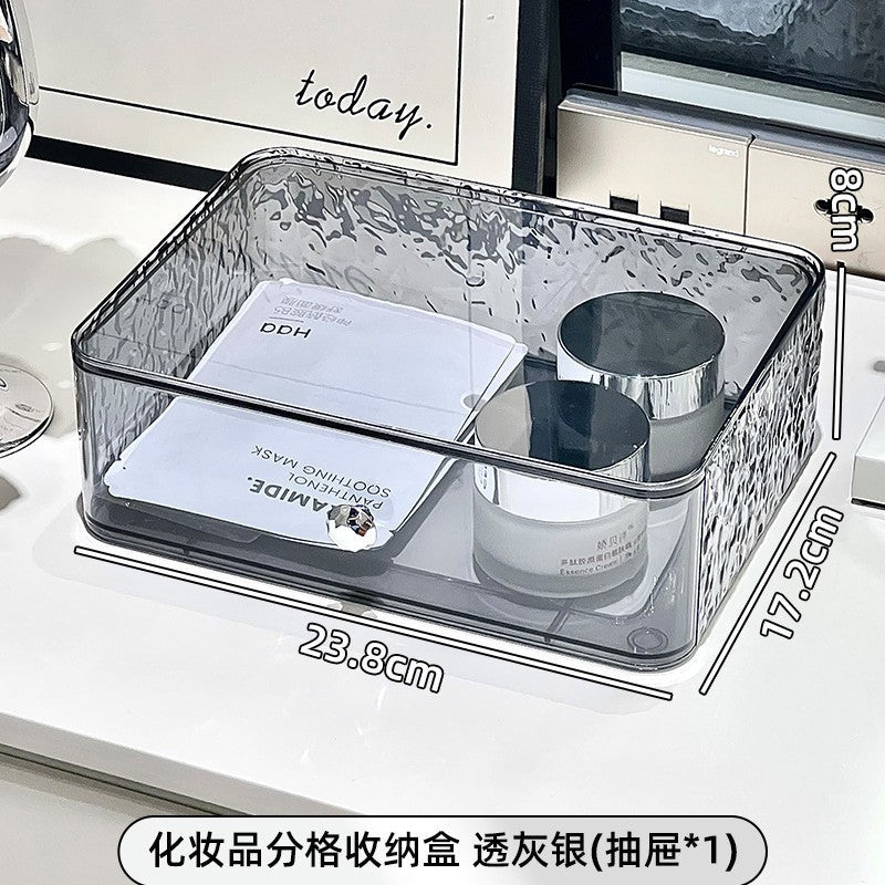 Shopclassyshop High-end storage cabinet makeup organizer box desktop vanity large-capacity lipstick skincare products