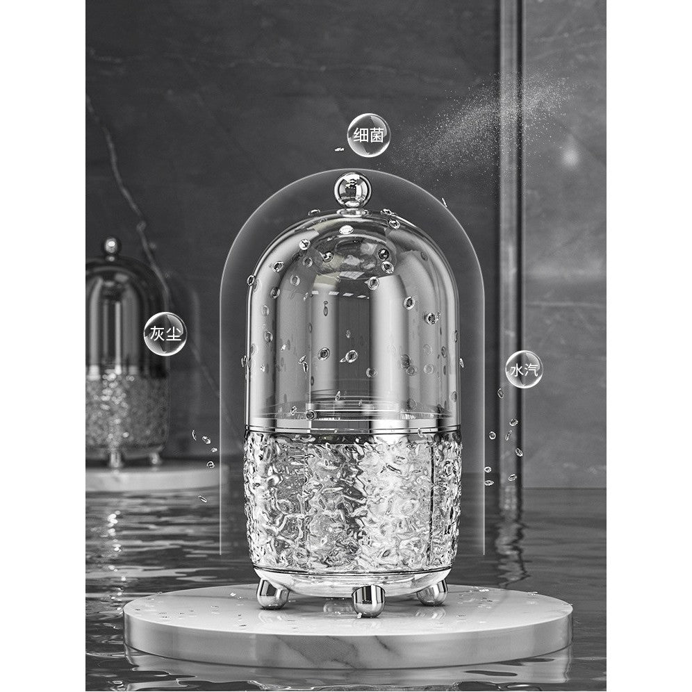 Shopclassyshop premium Dustproof 360° Rotating Makeup Brush and Cosmetic Storage Holder Brush organizer