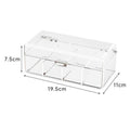Transparent dust free compartment 4 Slots multifunctional storage box for data cables, power chargers