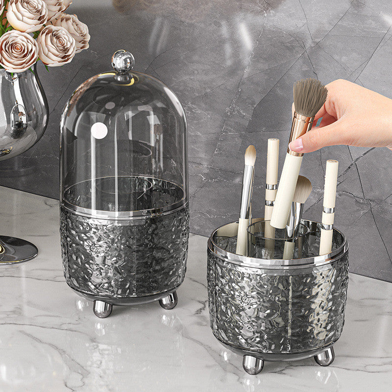 Shopclassyshop premium Dustproof 360° Rotating Makeup Brush and Cosmetic Storage Holder Brush organizer