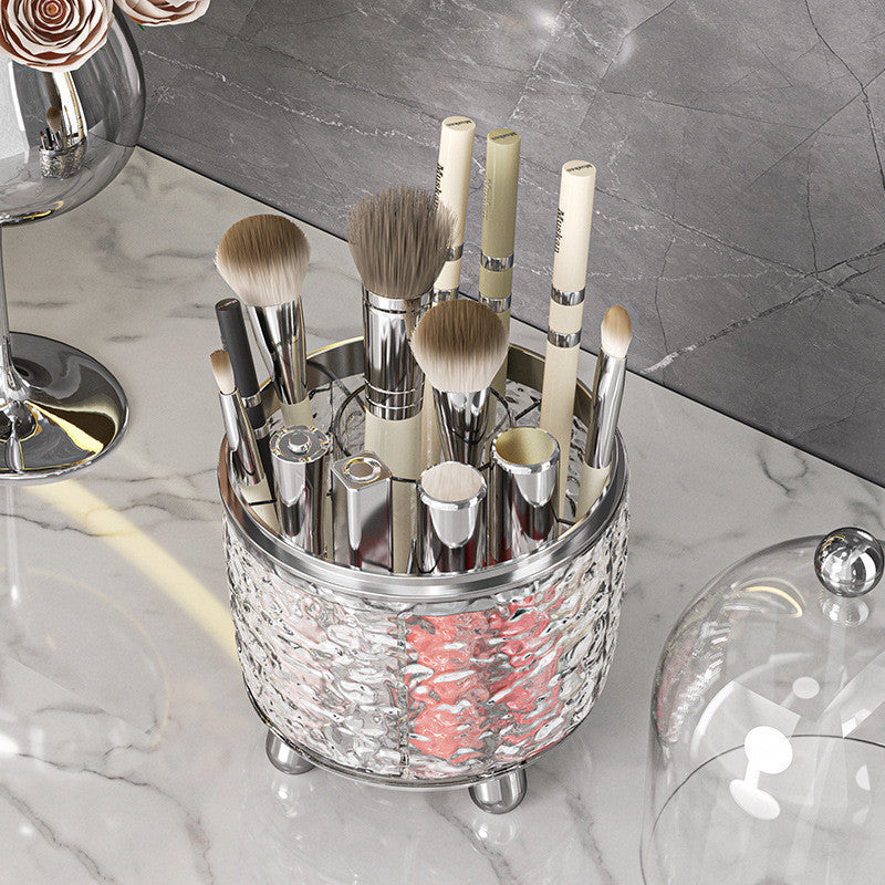 Shopclassyshop premium Dustproof 360° Rotating Makeup Brush and Cosmetic Storage Holder Brush organizer