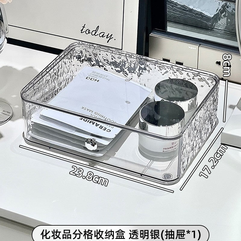 Shopclassyshop High-end storage cabinet makeup organizer box desktop vanity large-capacity lipstick skincare products