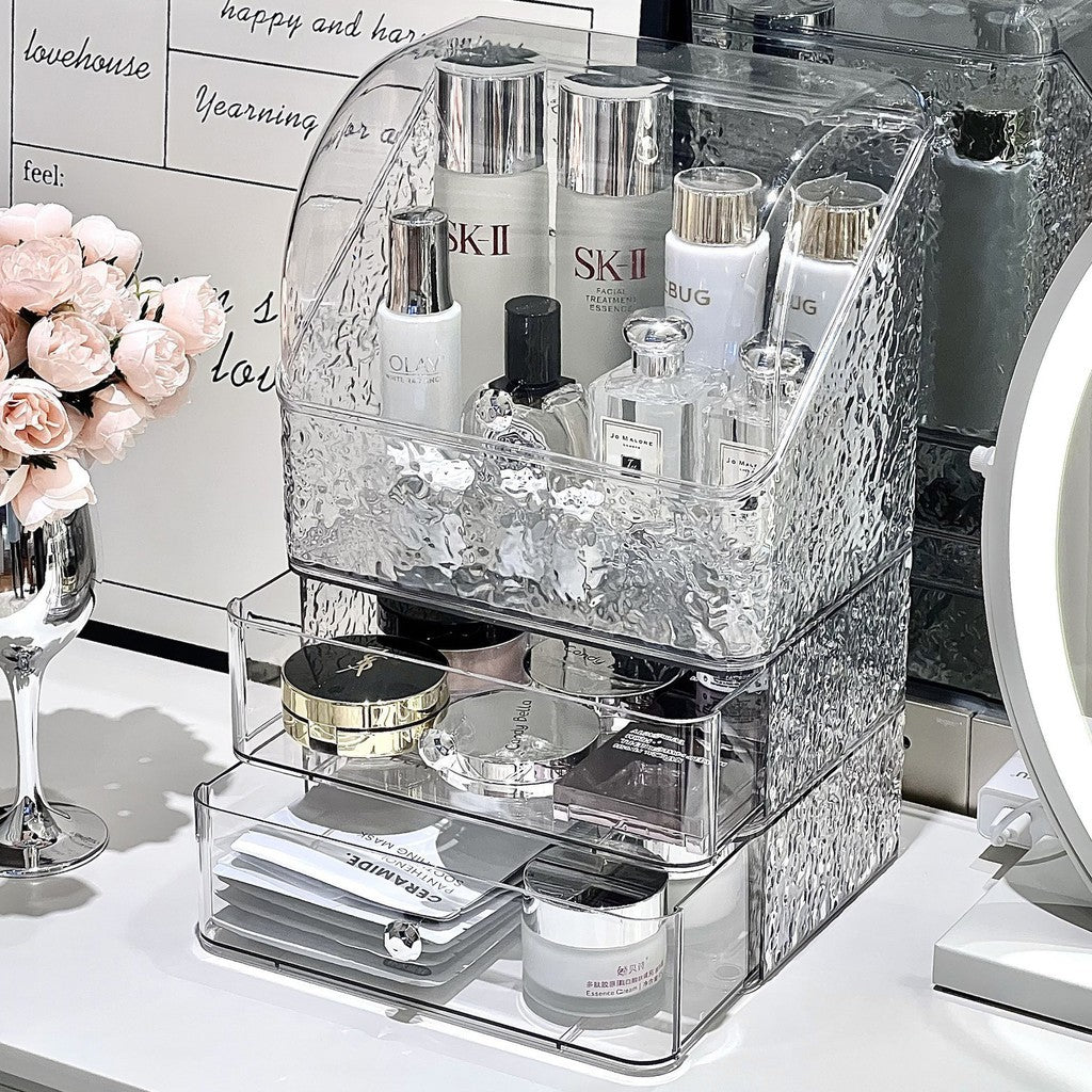 Shopclassyshop High-end storage cabinet makeup organizer box desktop vanity large-capacity lipstick skincare products