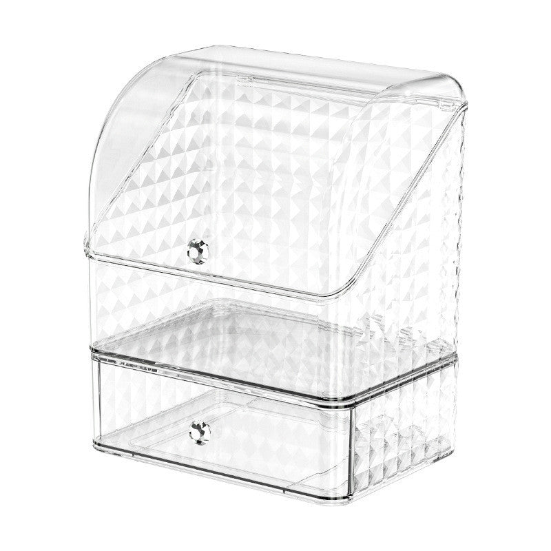 Shopclassyshop High-end storage cabinet makeup organizer box desktop vanity large-capacity lipstick skincare products