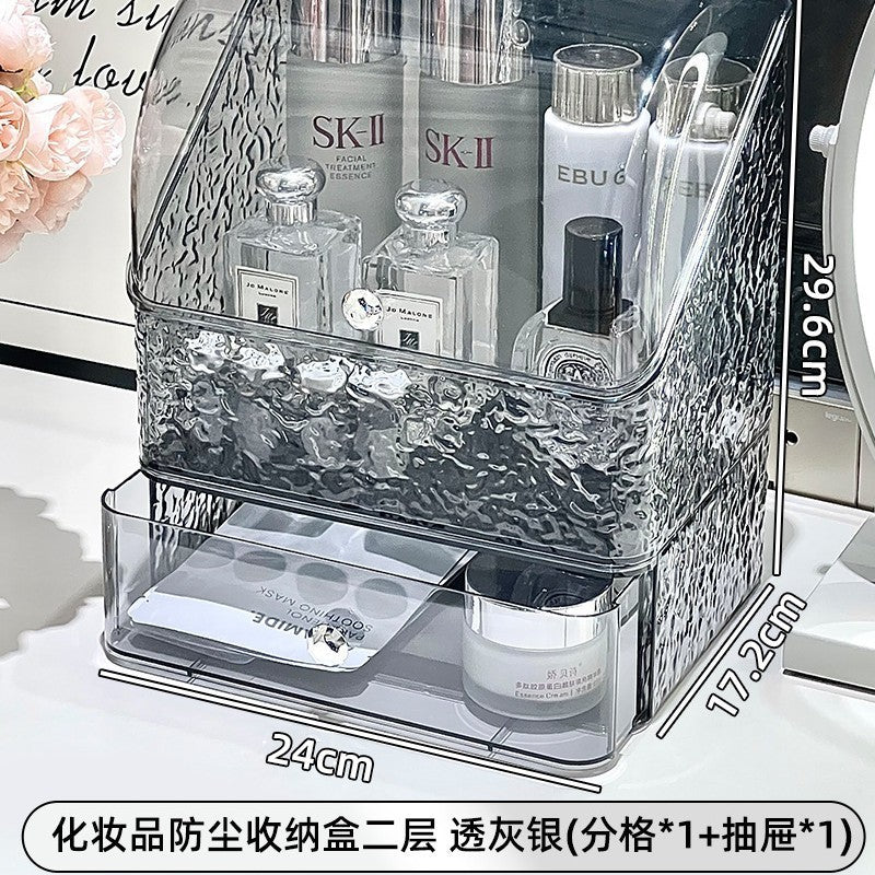 Shopclassyshop High-end storage cabinet makeup organizer box desktop vanity large-capacity lipstick skincare products