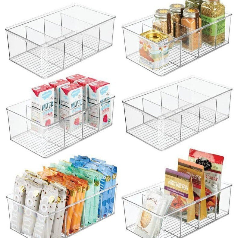 shopclassyshop Coverless with compartment cosmetics and skincare products Storage Box Desktop Organizer