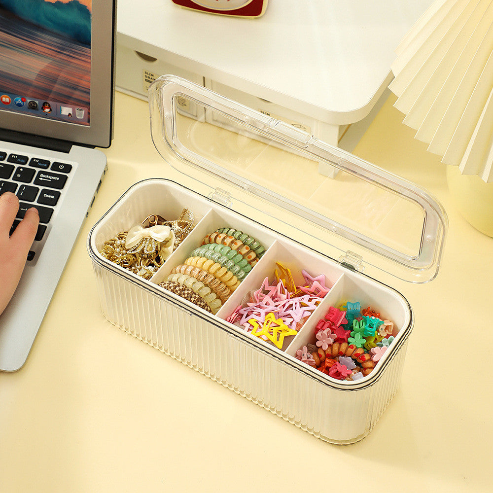 Shopclassyshop Hair Pin Storage Box Organizer Hair Clip Jewelry Display Desk Dustproof Decoration Hair Clip Organizer