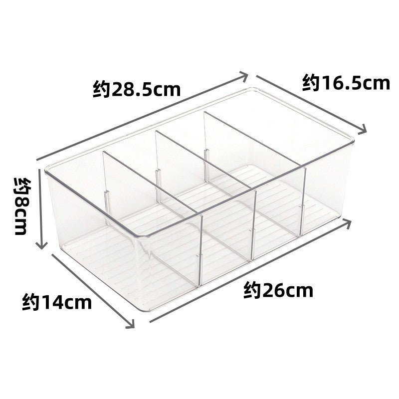 shopclassyshop Coverless with compartment cosmetics and skincare products Storage Box Desktop Organizer