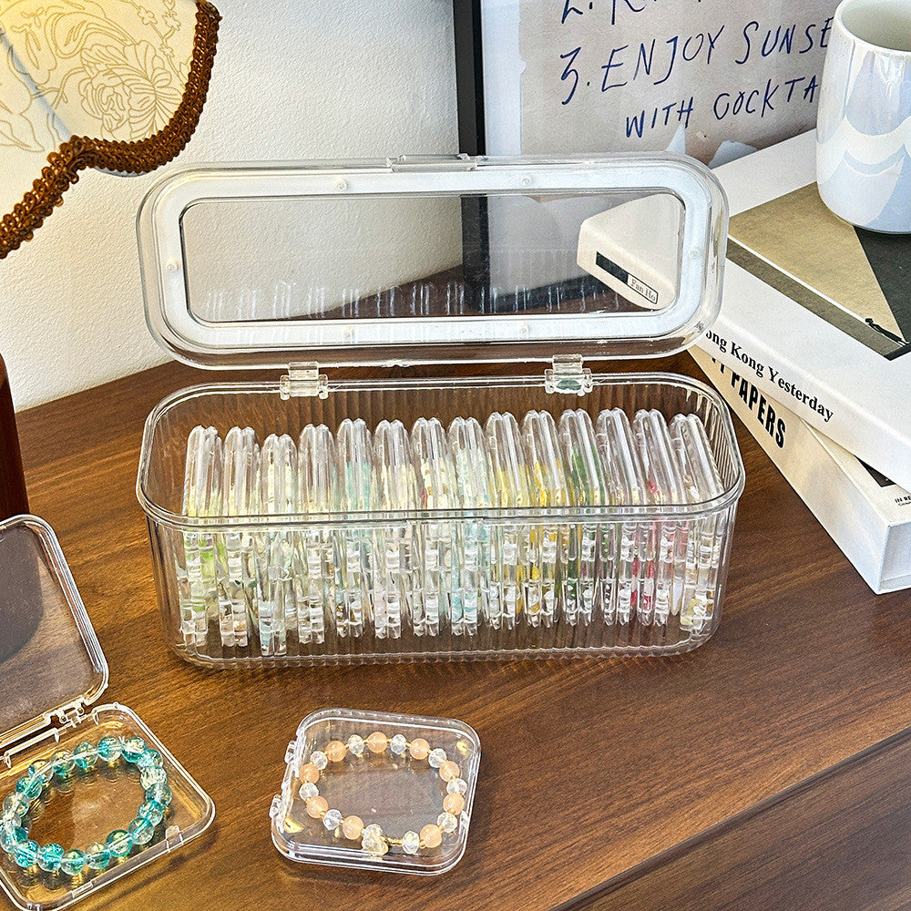 Shopclassyshop Hair Pin Storage Box Organizer Hair Clip Jewelry Display Desk Dustproof Decoration Hair Clip Organizer