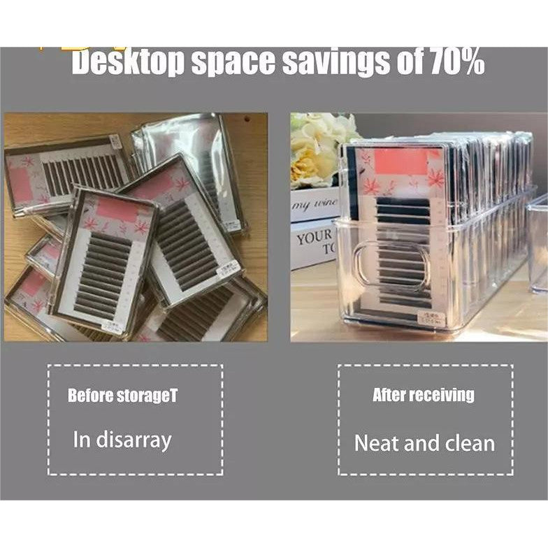 Shopclassyshop Eyelash Storage Box Makeup Organizer False Eyelashes Glue Pallet Holders Grafting Eyelashes Extension