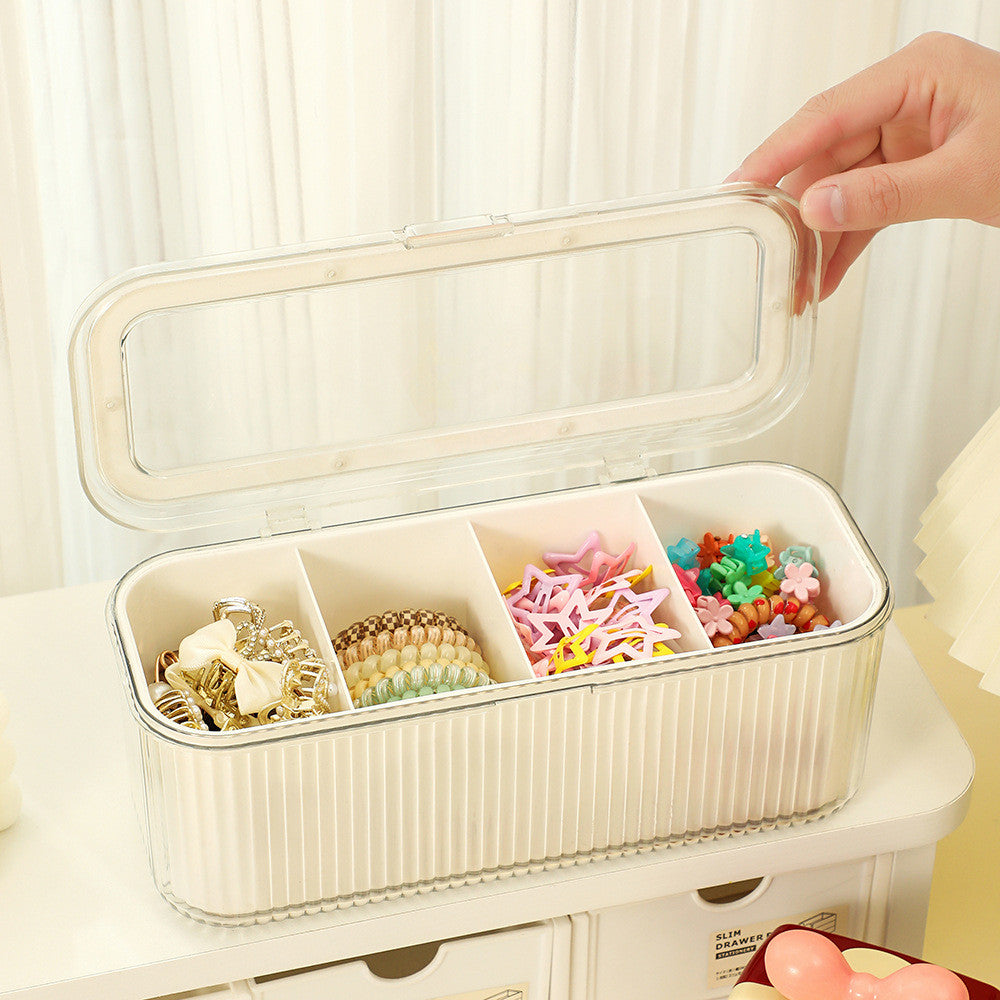 Shopclassyshop Hair Pin Storage Box Organizer Hair Clip Jewelry Display Desk Dustproof Decoration Hair Clip Organizer