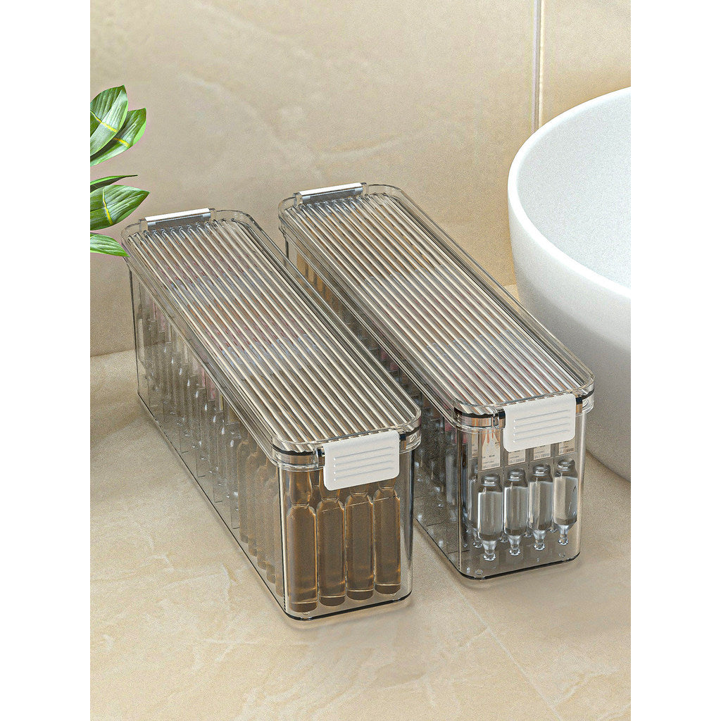 Shopclassyshop Small Glass Ampoule Pressure Keli Storage Box Cosmetic serum Sample organizer divided Box