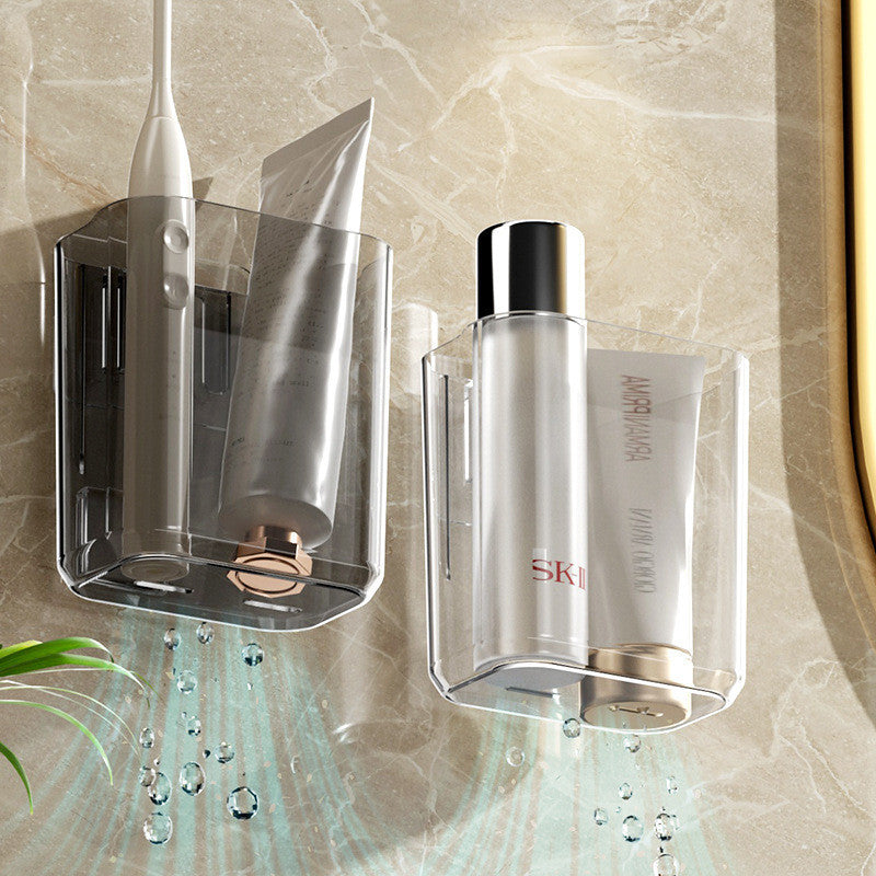 Shopclassyshop Wall Mount Toothbrush Holder Storage Rack Toothpaste Holder Shelf Toothbrush Cup Mouthwash Cup