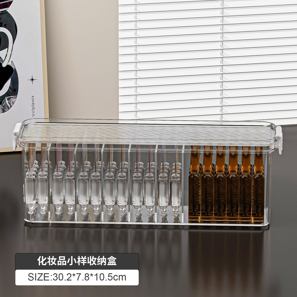 Shopclassyshop Small Glass Ampoule Pressure Keli Storage Box Cosmetic serum Sample organizer divided Box
