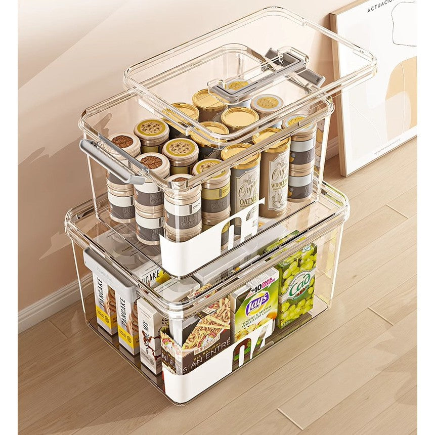 Shopclassyshop PET AIR Tight Storage Box with Handle Snacks Toys Storage pet food medicine storage Thickened