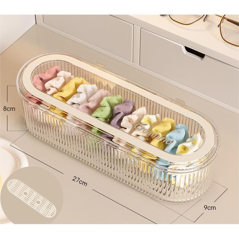 Shopclassyshop Hair Clip Organizer Storage Box Hair Rope Hair Ties Transparent Children Portable Child Women Organiser