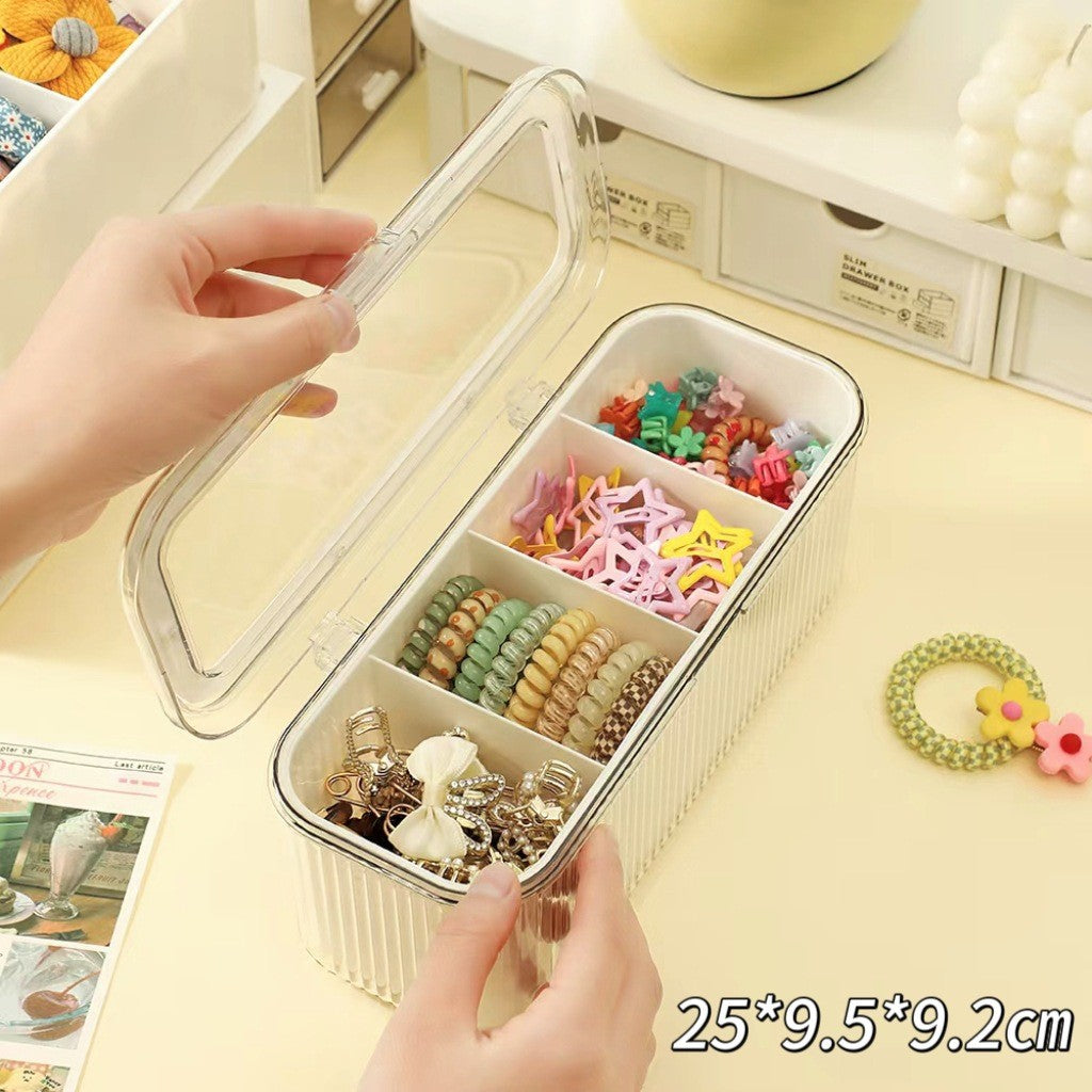 Shopclassyshop Hair Pin Storage Box Organizer Hair Clip Jewelry Display Desk Dustproof Decoration Hair Clip Organizer